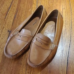 Massimo Matteo Leather Boat Shoes
